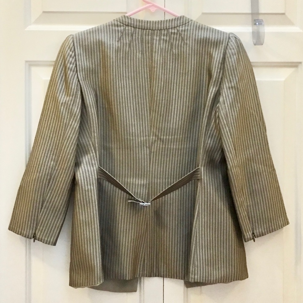 Armani Mini Herringbone Pattern Jacket - image 5